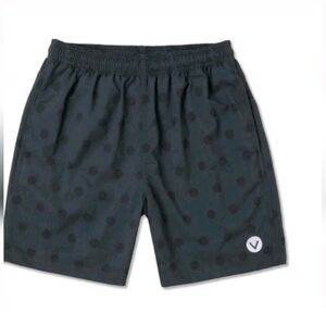Vast Life Navy Polka Dot Volley Shorts Large